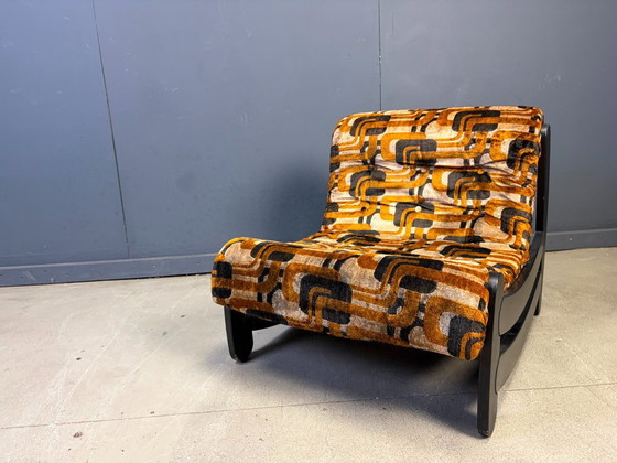 Poltrona brutalista anni Settanta, anni '70 – Sedie e poltrone, Textile, Velvet (photo 9 of 11)