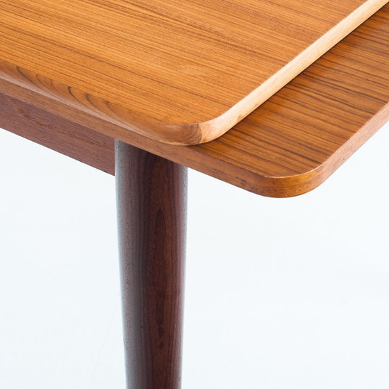 Scandinavian Style Teak Dining Table With Extensions, France, 1960s – Wood (photo 12 of 14)