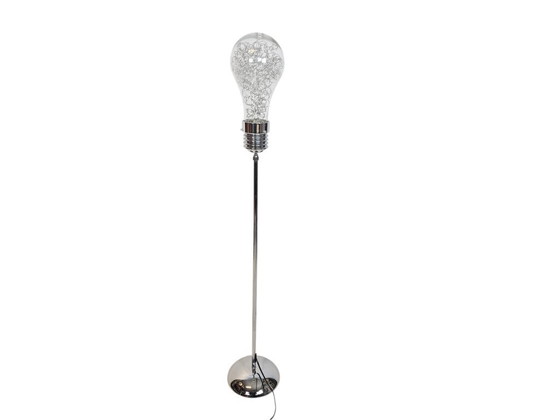 Image 1 of XL 'Bulb' floor lamp - chrome - glass - LED - 2000