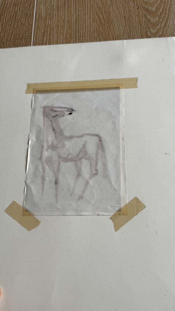 Image 1 of unique artwork by the renowned Dutch artist Theo van der Nahmer (1917–1989).