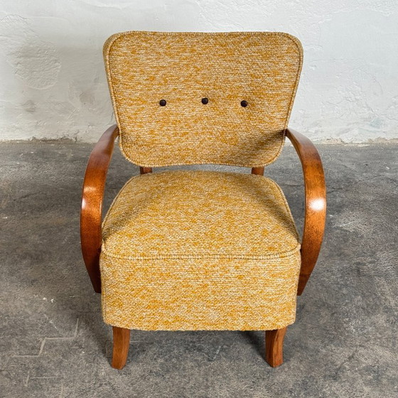 Image 1 of Poltrona Jindřich Halabala H-237 Art Déco per UP Závody, anni '30 - Completamente rinnovata