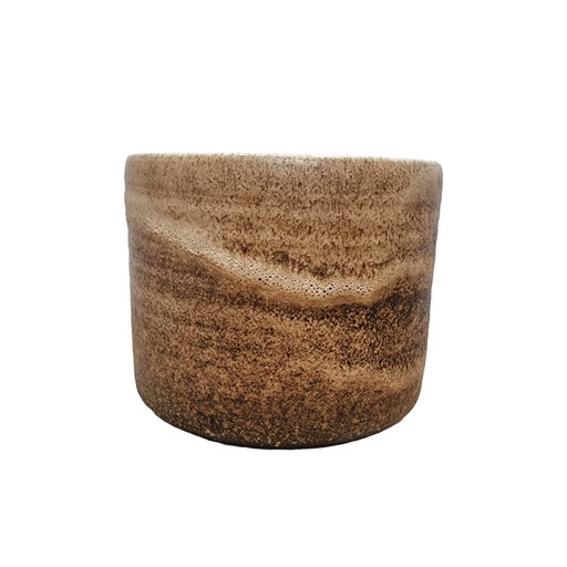 Vintage Pottery Brown Flower Pot