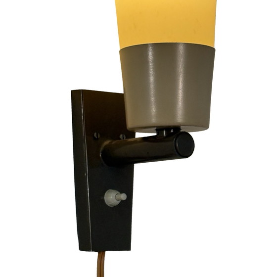 Image 1 of Phillips (marchiata) - Vintage - Lampada da parete con paralume originale - Modello raro - ca. anni '70