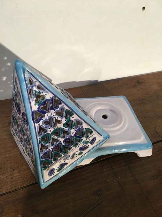 Fotoforo piramide in ceramica – Portacandele, Porcelain, Vintage (photo 2 of 8)