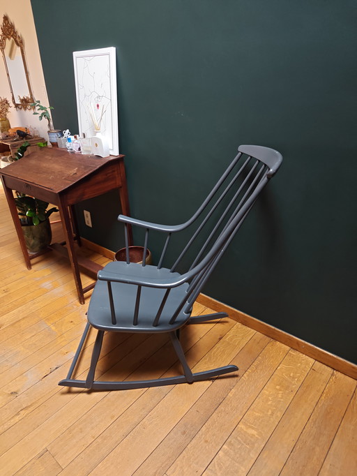 Mid - Century rocking chair designed by Lena Larsson for Nesto, Pastoe