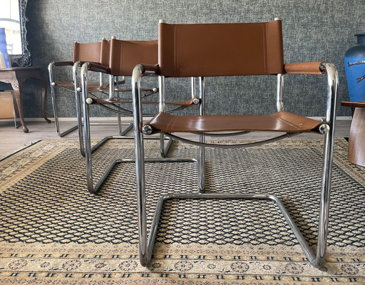 4x Sillones Linea Veam s34 puerta Mart Stam