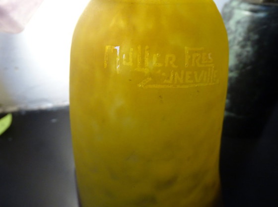 Muller Frères Table Lamp (only pick up) – Glass, Iron (photo 3 of 10)