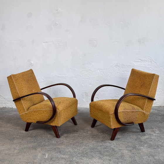Image 1 of Pair of Halabala H-410 Armchairs, 1930s – Czechoslovak Art Deco