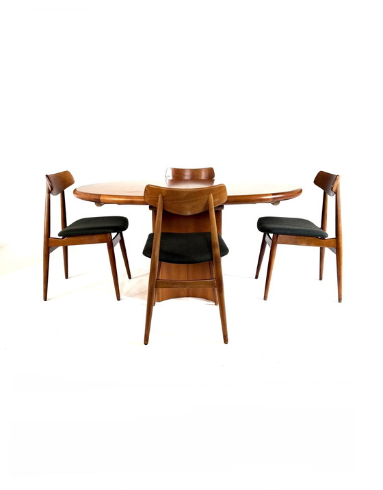 Image 1 of Vintage Danish extendable dining table '70