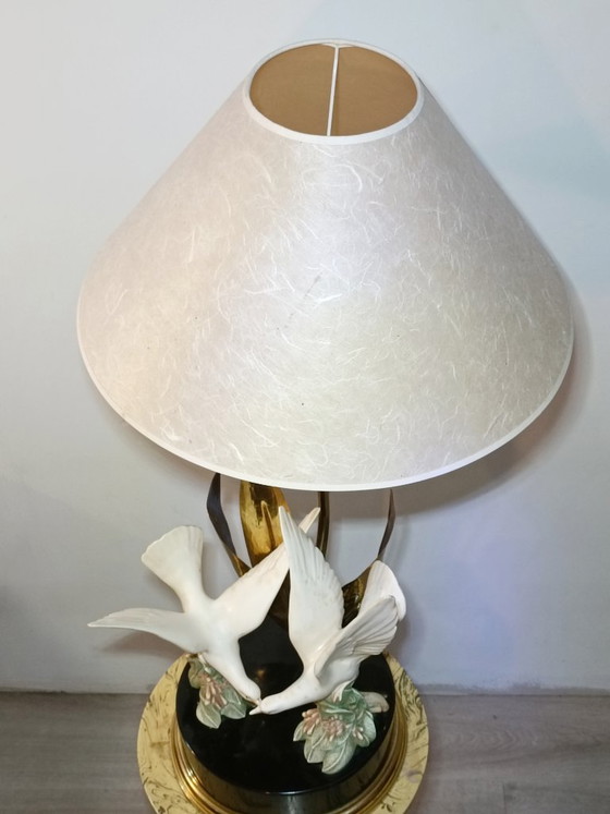 Decorative Table lamp Italy 1970s – Brass (photo 7 of 8)