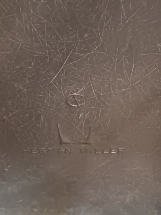 Image 1 of Miller/Vitra DSW on Vitra walnut, fiberglass Midcentury