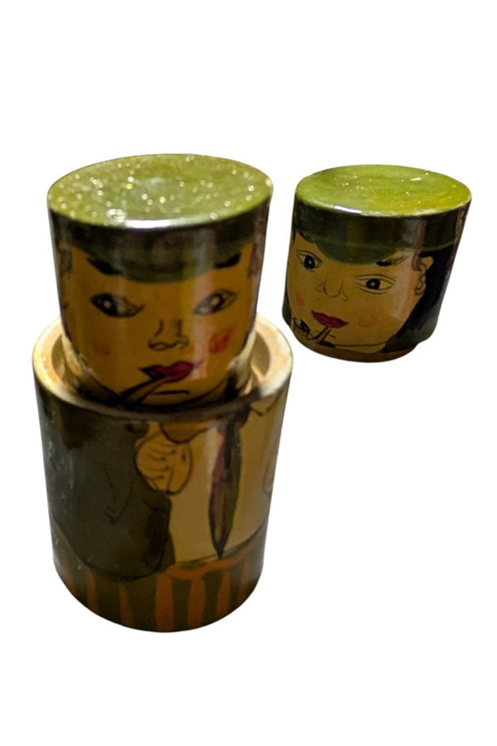 Image 1 of Set mit 3 Matrjoschkas der italienischen Marke Anri