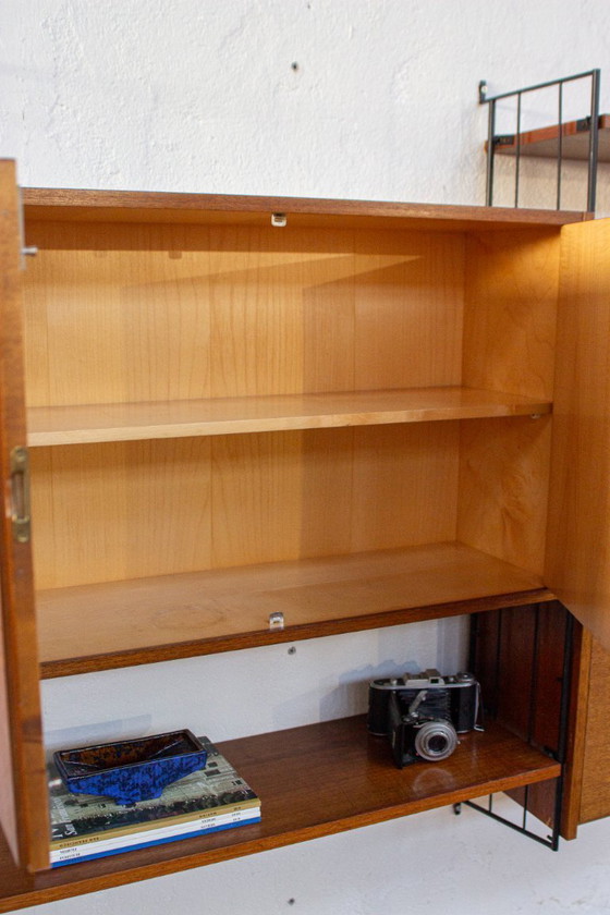 Image 1 of Mensola vintage in teak, mensola a muro, credenza, metà del XX secolo, anni '60