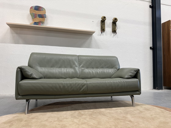 Image 1 of Leolux Bora Balanza Sofa 2.5-seater Green leather