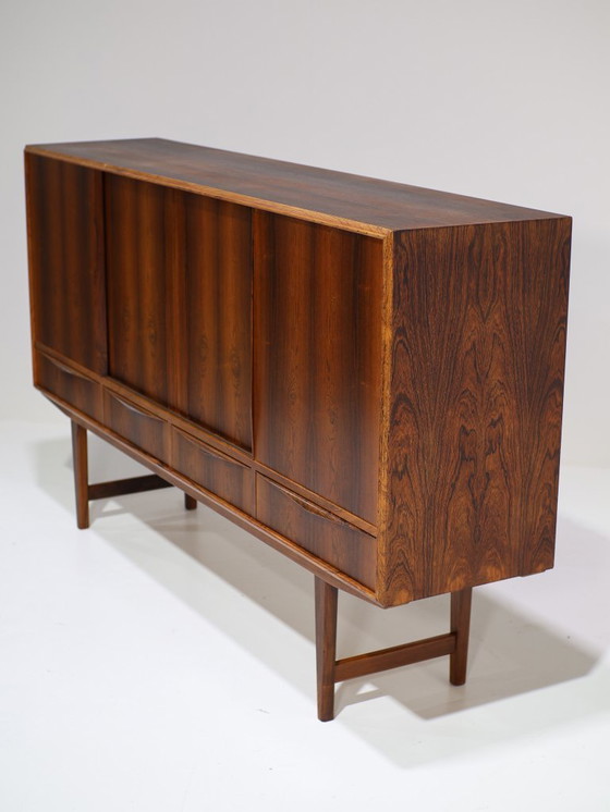 Image 1 of Credenza alta con barra in palissandro di E.W. Bach, danese, vintage anni '60