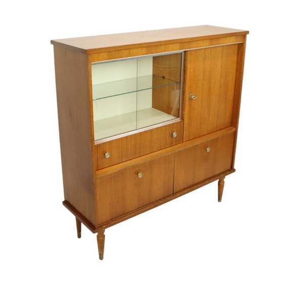 Image 1 of Credenza anni Sessanta - Mobile buffet impiallacciato teak