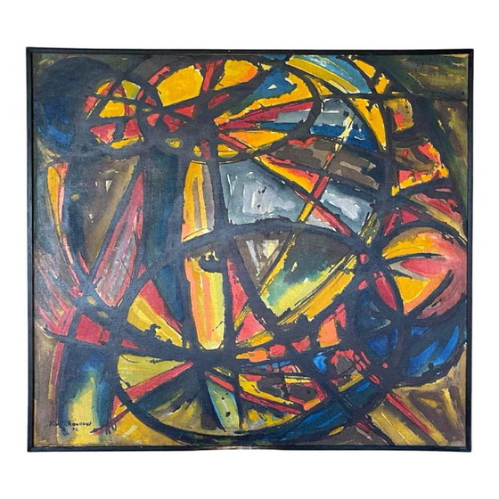 Jean-Louis Ruythoorens, Soleil et Calebasses Lubumbashi, Huile sur Toile, 1972 – Peintures et dessins (photo 11 of 11)