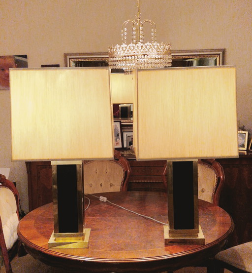 Pair of Liwan's Rome table lamps, Italian Mid Century