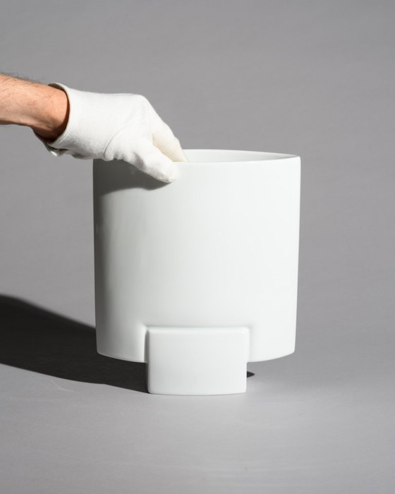 Image 1 of Rosenthal Porcelain Vase Duo “Debut” by Michael Boehm & “Squall” by Cédric Ragot
