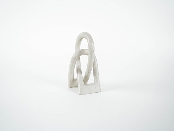 Image 1 of Sculpture abstraite blanche, design danois, années 1980, fabriquée au Danemark