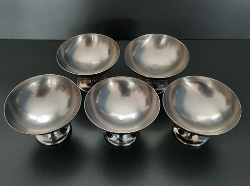 Ice cream sundaes Alessi Alfra Italy '50 – servies, rvs (photo 2 of 6)