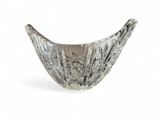 Set salsiera+coppette+ciotola in cristallo anni '60