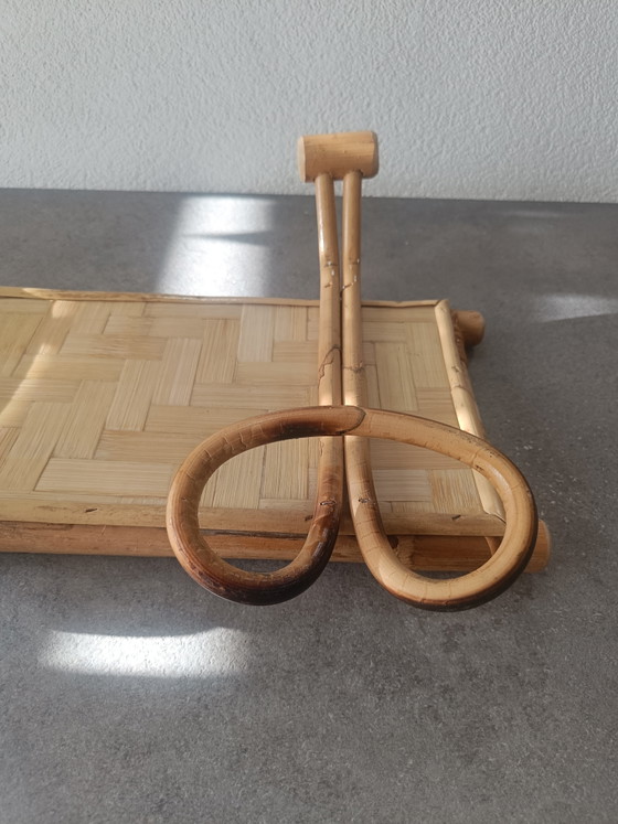 Appendiabiti da parete vintage in bambù e rattan con doppi ganci – Bamboo (photo 3 of 7)