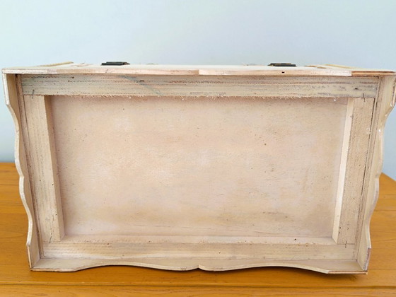 Image 1 of Piccolo contenitore in legno e pelle