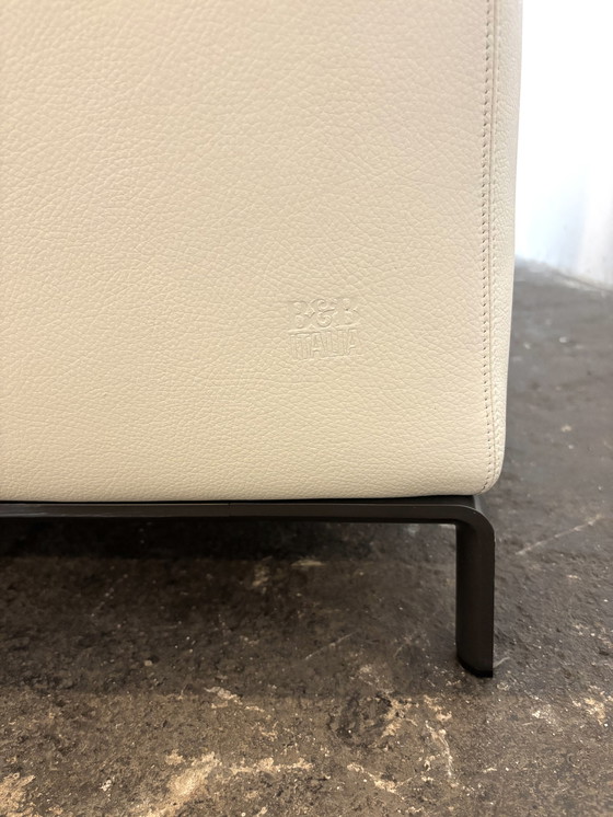 Image 1 of Sofá de diseño Ray de B&B Italia, cuero blanco