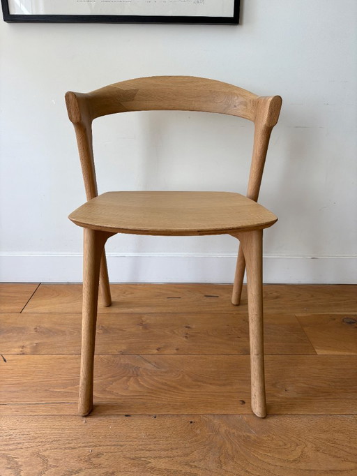Ethnicraft Bok dining chair - oiled oak - vintage condition