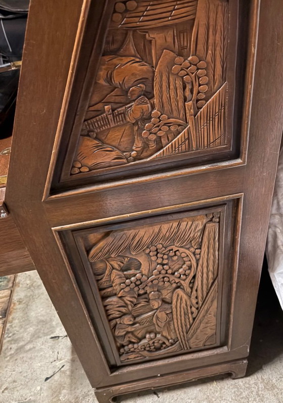 Bureau japonais antique vintage – Buffet bas, Bois (photo 2 of 6)