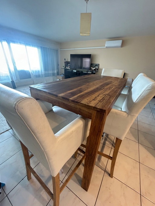 Solid wood table set