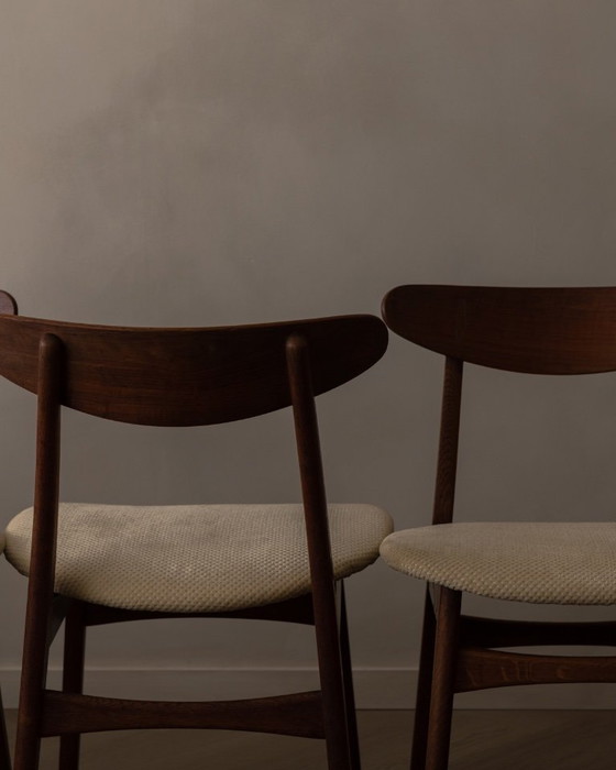 Image 1 of Set aus 4 CH30-Esszimmerstühlen von Hans J. Wegner für Carl Hansen & Søn – dänisches Design, 1950er Jahre