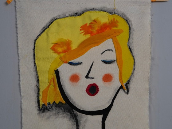 Arazzo tessile „Singer“ di Mathilde Renes, Paesi Bassi, 2018 – II – Decorazioni murali (photo 3 of 10)