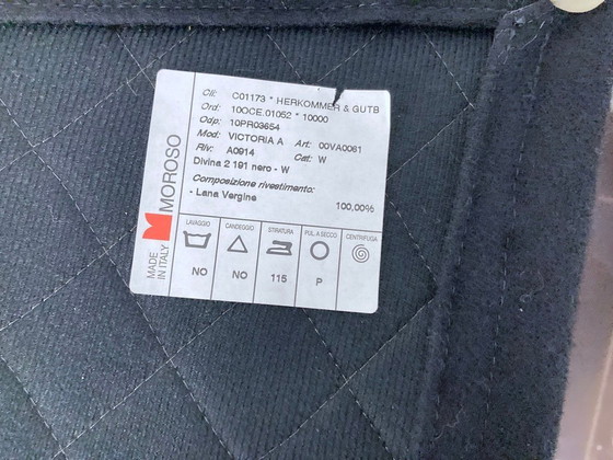 Image 1 of 2 Victoria & Albert armchairs in black, designed by Ron Arad for Moroso