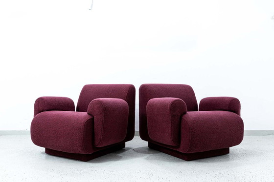 Image 1 of Paar modulaire loungestoelen van Eberhard Geißler, Oelsa, Duitsland, jaren 1970