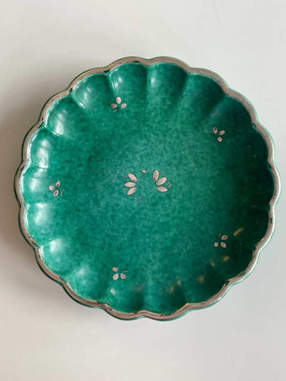 Image 1 of Set aus 3 Keramiken von Wilhelm Kåge Serie Argenta für Gustavsberg