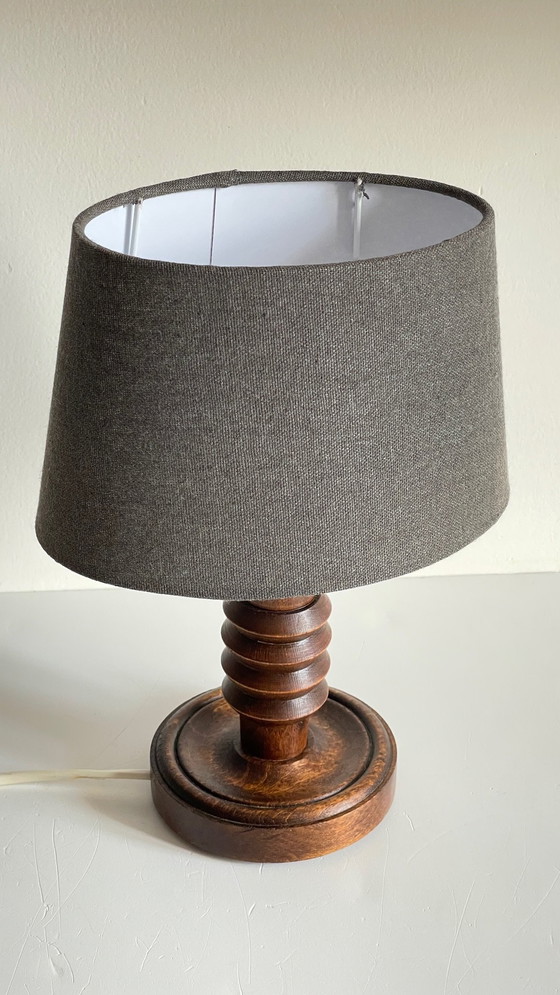 Image 1 of  Lampe Esprit Scandinave Façon Charles Dudouyt Vintage