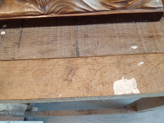 Banco de trabajo/mesa auxiliar antigua – Consolas, Metal, Wood (photo 5 of 10)