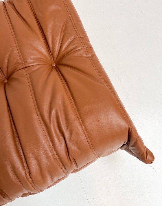 Image 1 of Pouf en cuir de Michel Ducaroy pour Ligne Roset, après 2020