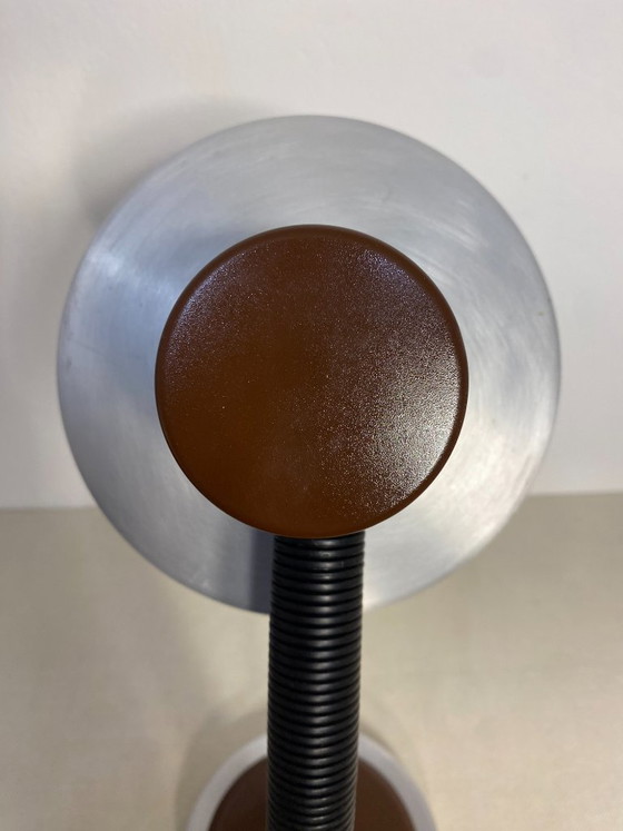 Lampe de bureau réglable Vintage Lebane FS 731, Yougoslavie années 1970, Aluminium, Marron (photo 8 sur 12)