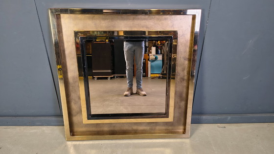 Image 1 of XXL-spiegel van Maison Jansen, jaren 70.