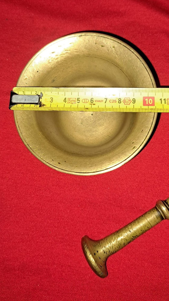 2 antichi mortai in bronzo, Oggetti decorativi, Dorato (foto 10 di 10)