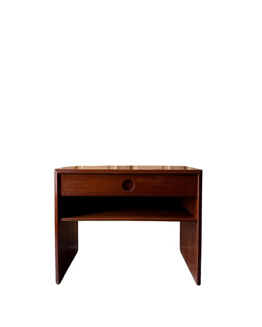Vintage side table / bedside table by Kai Kristiansen - Vildbjerg Møbelfabrik, Denmark - 1970s