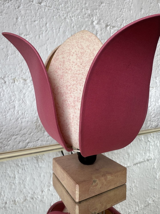 Image 1 of Vintage Lotus Flower Lamp