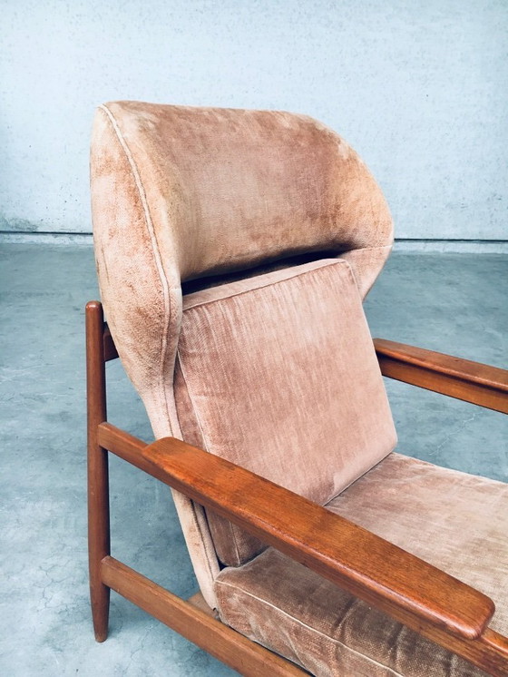 Image 1 of Set di poltrone con schienale ad ala in stile scandinavo di metà secolo, Danimarca, anni '60