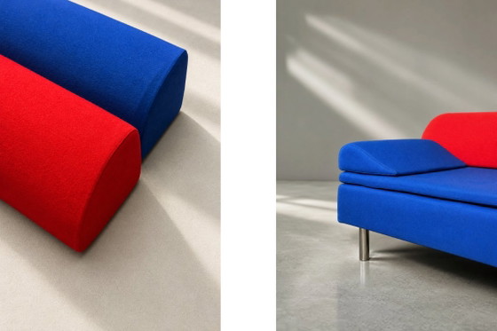 Vintage Mid-Century Danish Modern Memphis Design Sofa Diva Daybed by Gubi Olsen for GUBI, 1984 – Textile (photo 8 of 37)