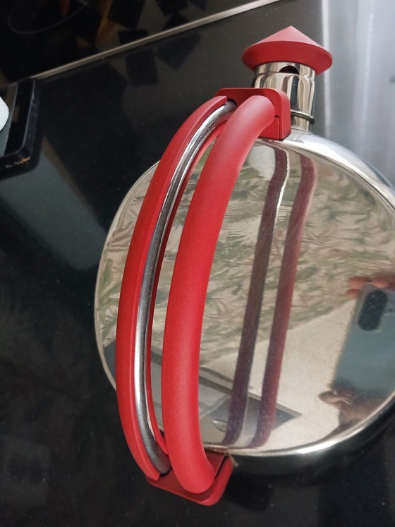 Carlo Giannini, Bouilloire Sifflante Modèle 'Arabica' – Accessoires de cuisine, Plastic, rvs (photo 5 of 10)