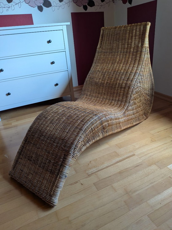 Chaise longue in rattan vintage - IKEA Karlskrona (photo 2 of 6)