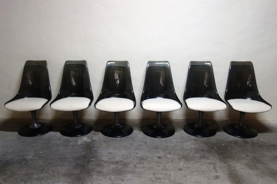 Image 1 of Chromcraft space age 70s table and 6-chair set